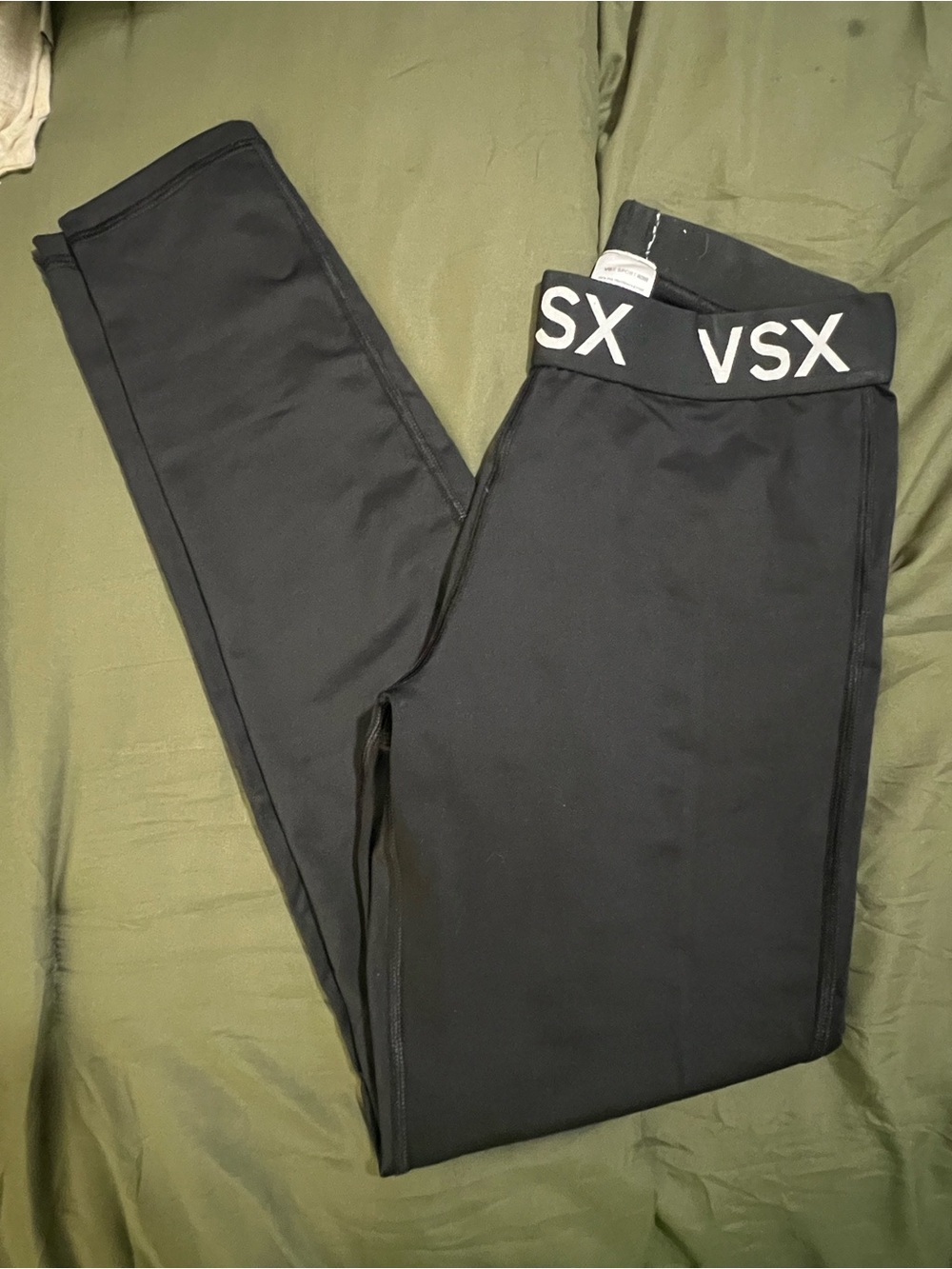 VSX Black Men's Jogger Tights with Branded Waistband